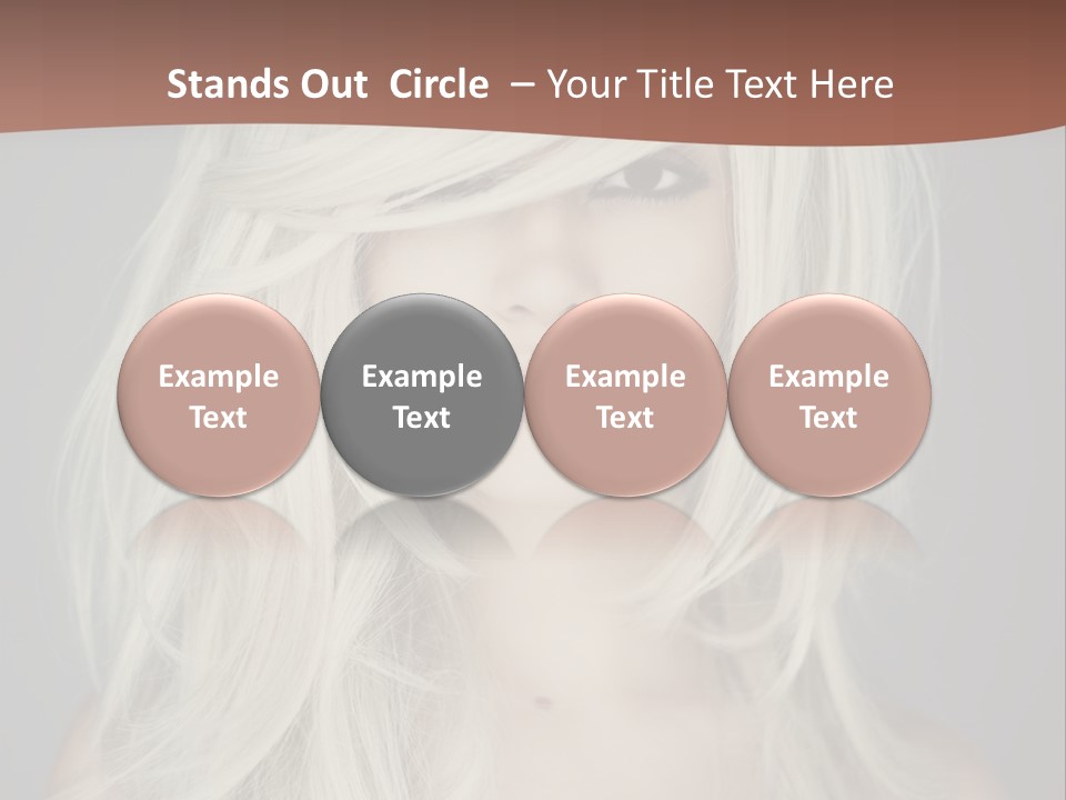 Long Female Beauty PowerPoint Template