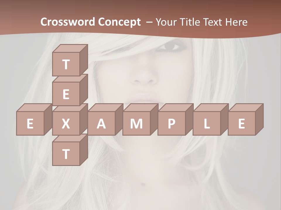 Long Female Beauty PowerPoint Template