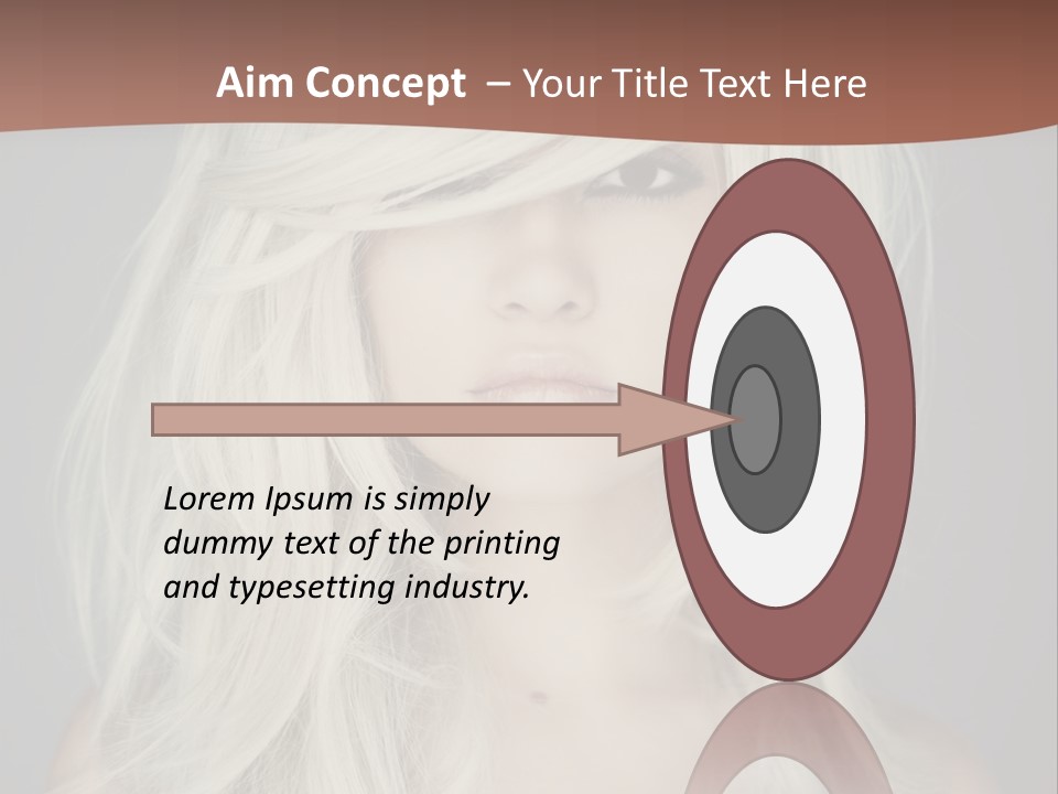 Long Female Beauty PowerPoint Template