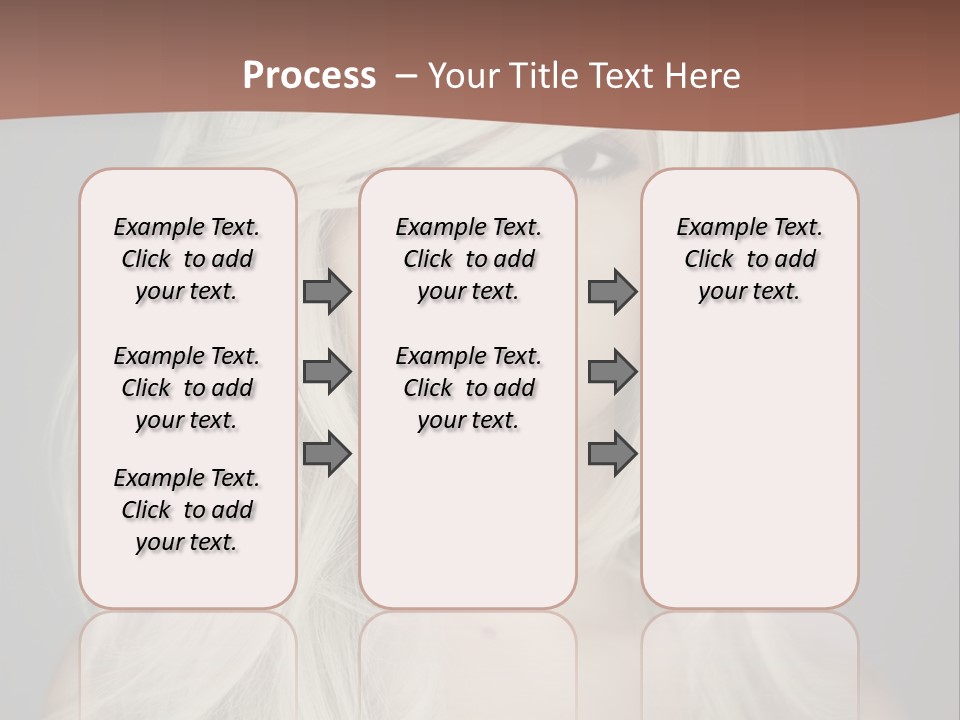 Long Female Beauty PowerPoint Template