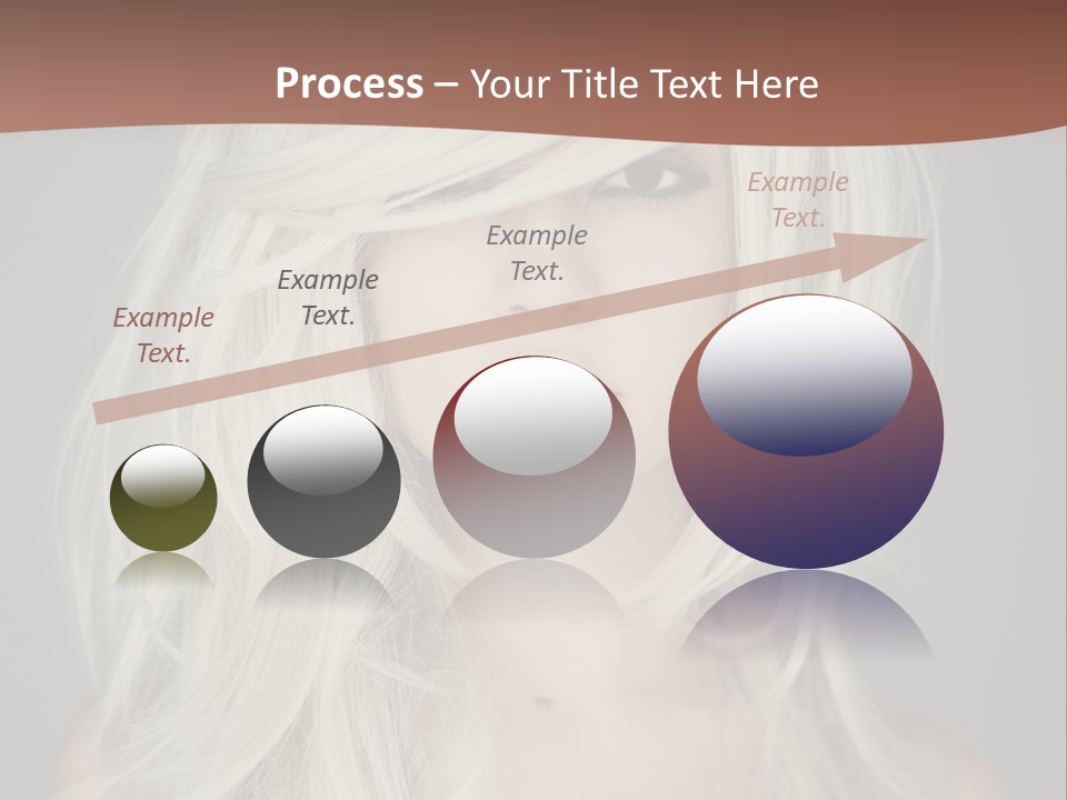 Long Female Beauty PowerPoint Template