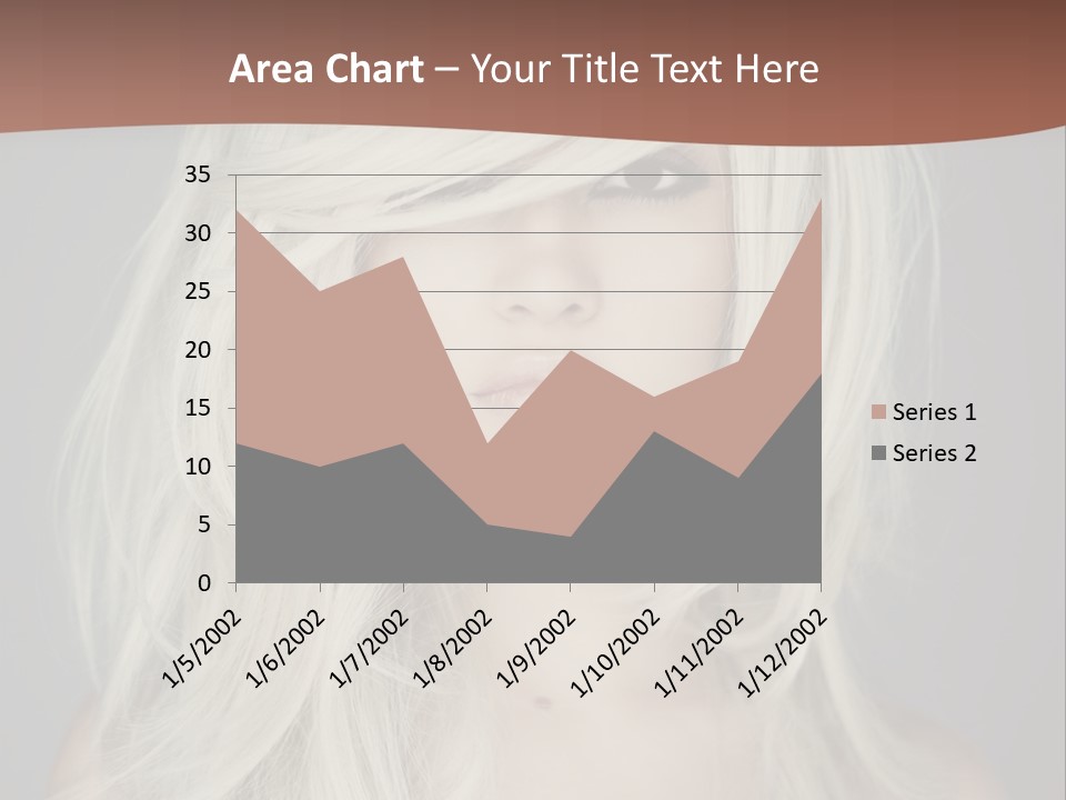 Long Female Beauty PowerPoint Template