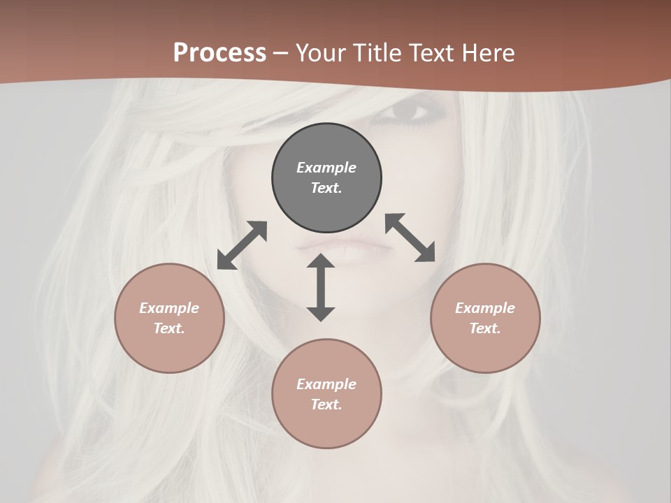 Long Female Beauty PowerPoint Template