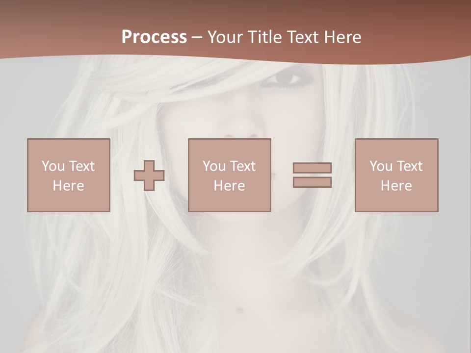 Long Female Beauty PowerPoint Template