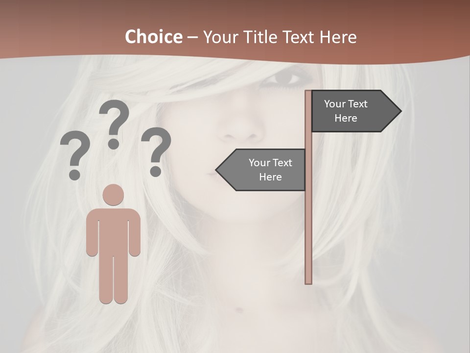 Long Female Beauty PowerPoint Template