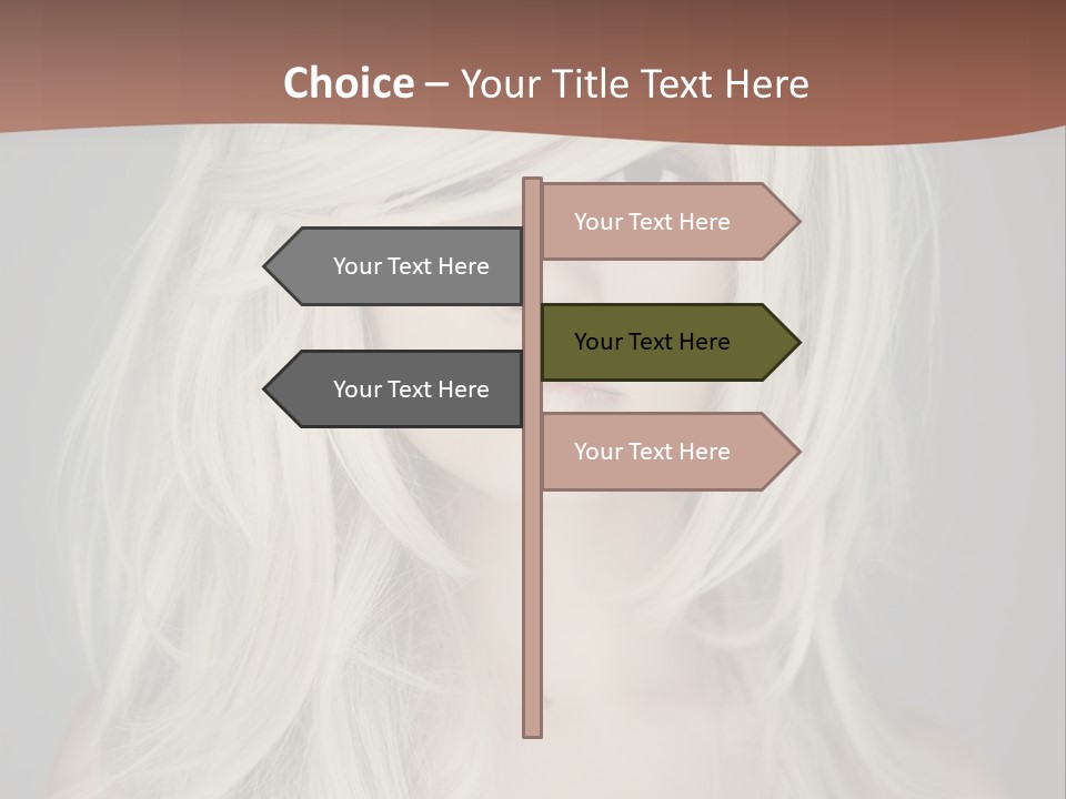 Long Female Beauty PowerPoint Template