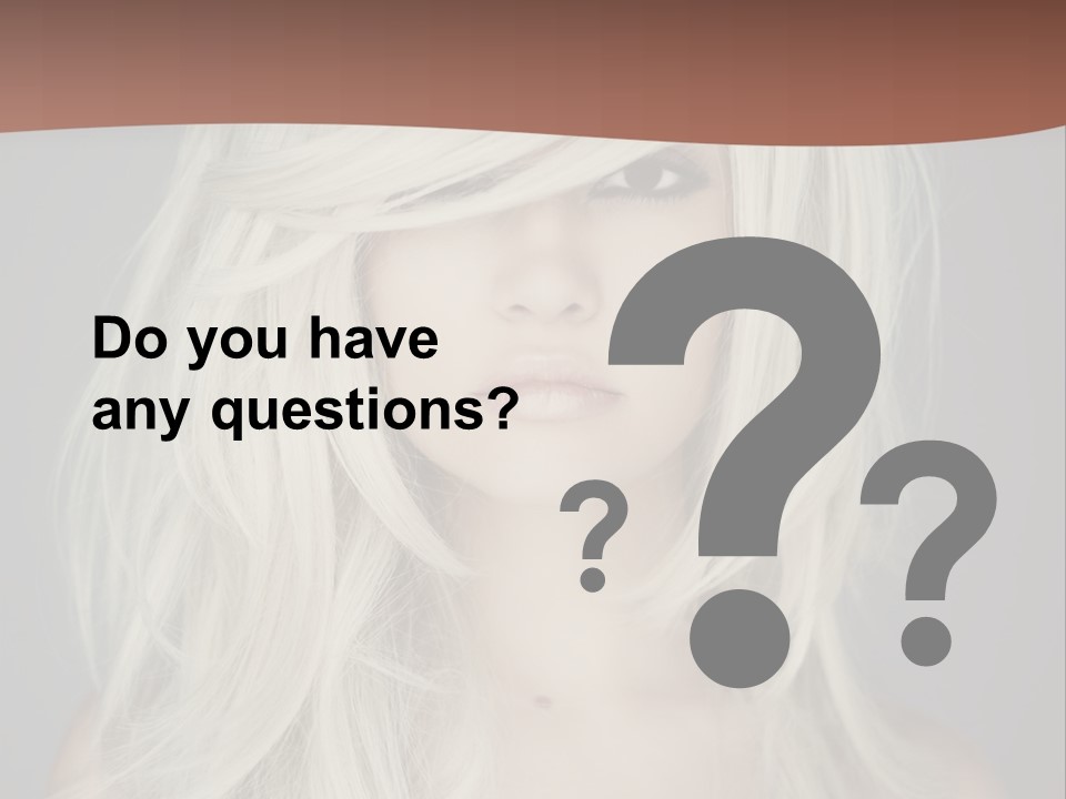 Long Female Beauty PowerPoint Template