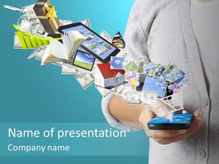 Cell Buy Online Speak PowerPoint Template