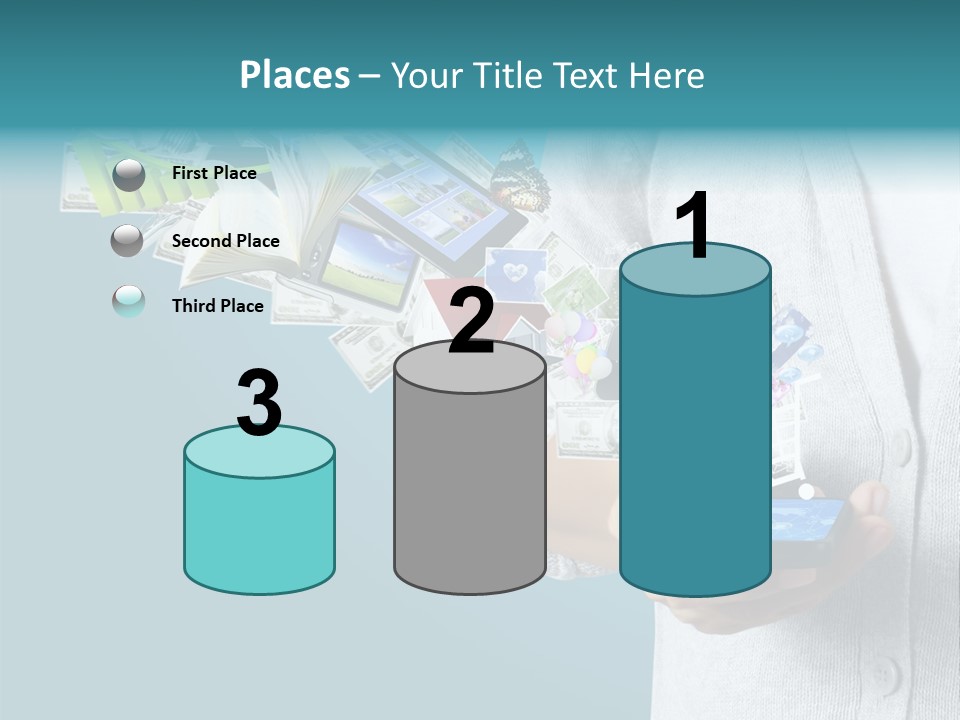 Cell Buy Online Speak PowerPoint Template