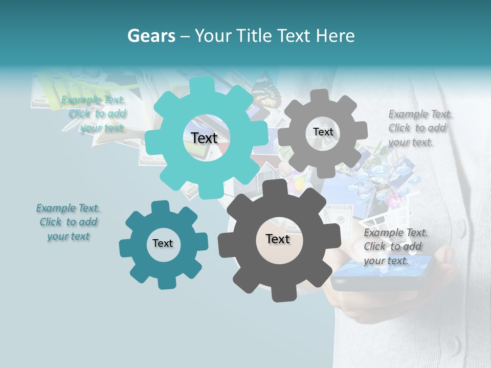 Cell Buy Online Speak PowerPoint Template