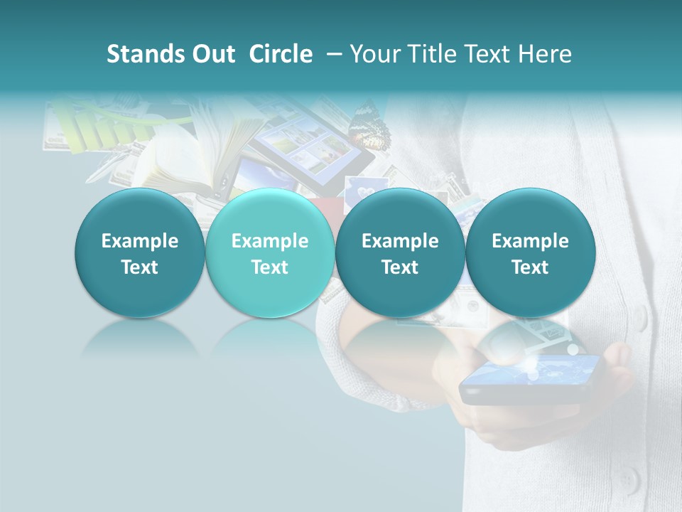 Cell Buy Online Speak PowerPoint Template