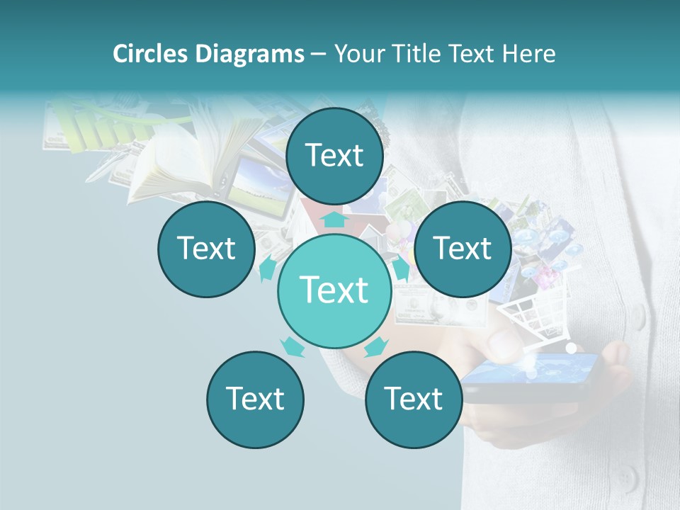 Cell Buy Online Speak PowerPoint Template