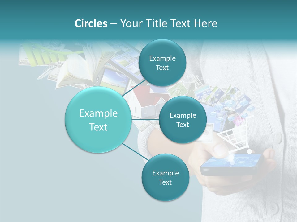 Cell Buy Online Speak PowerPoint Template