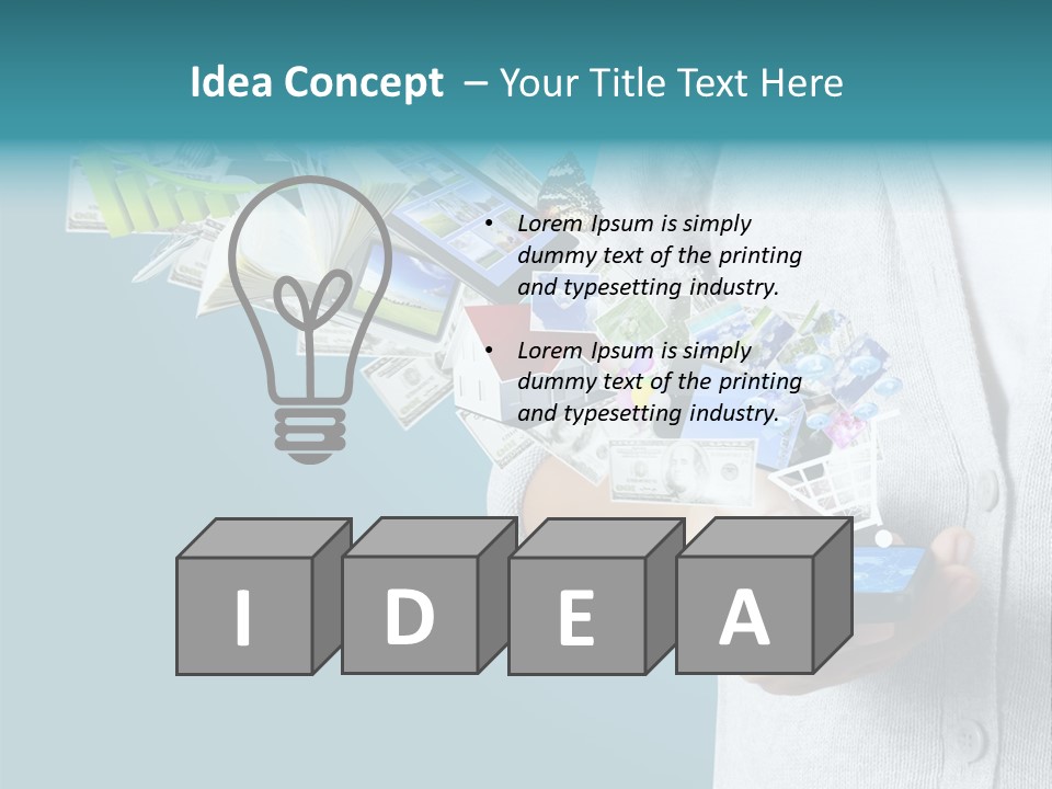 Cell Buy Online Speak PowerPoint Template