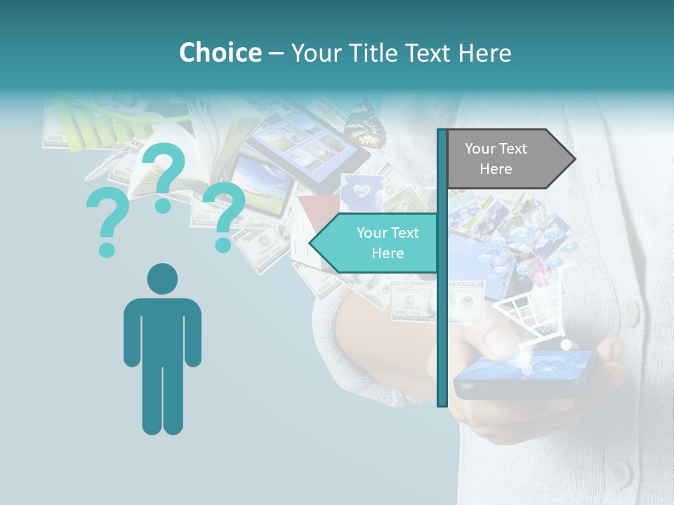 Cell Buy Online Speak PowerPoint Template