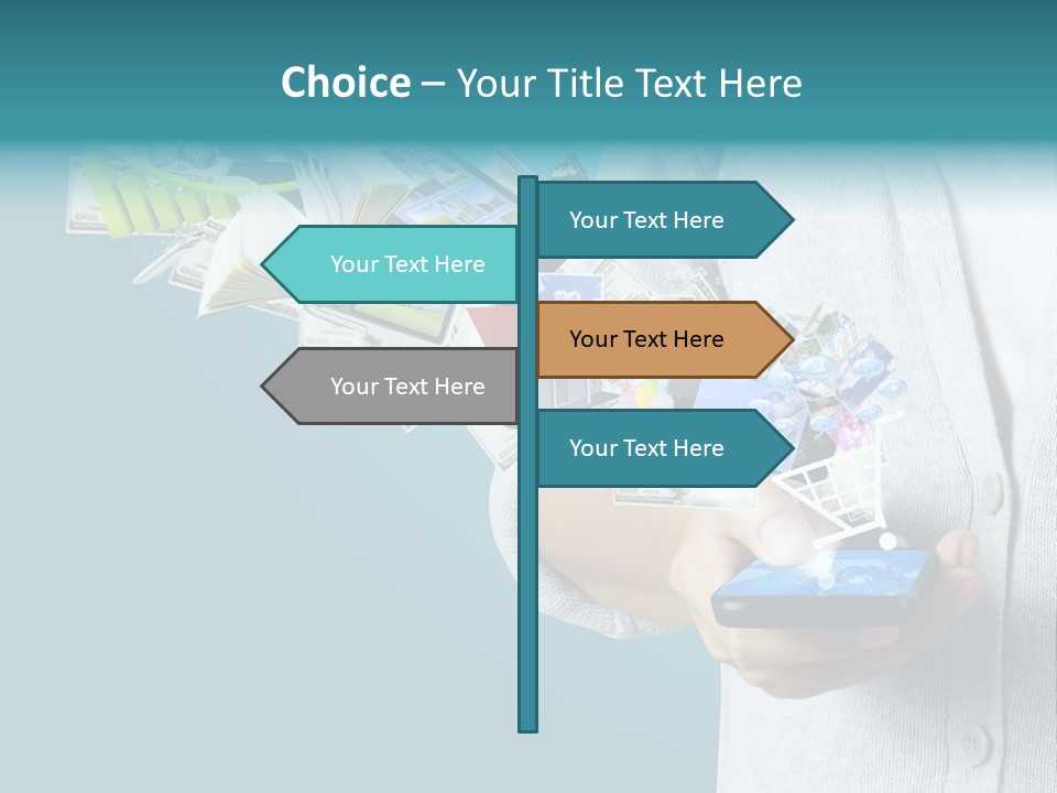 Cell Buy Online Speak PowerPoint Template