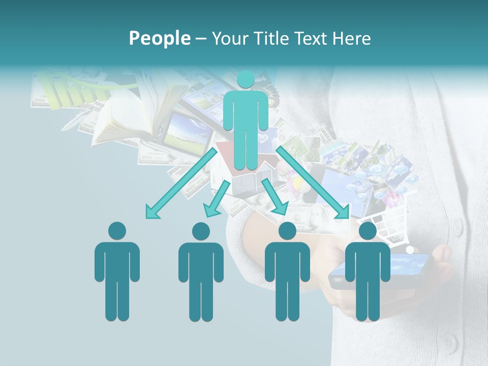 Cell Buy Online Speak PowerPoint Template