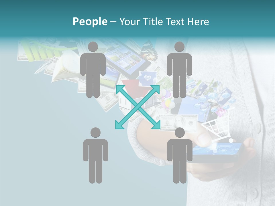 Cell Buy Online Speak PowerPoint Template