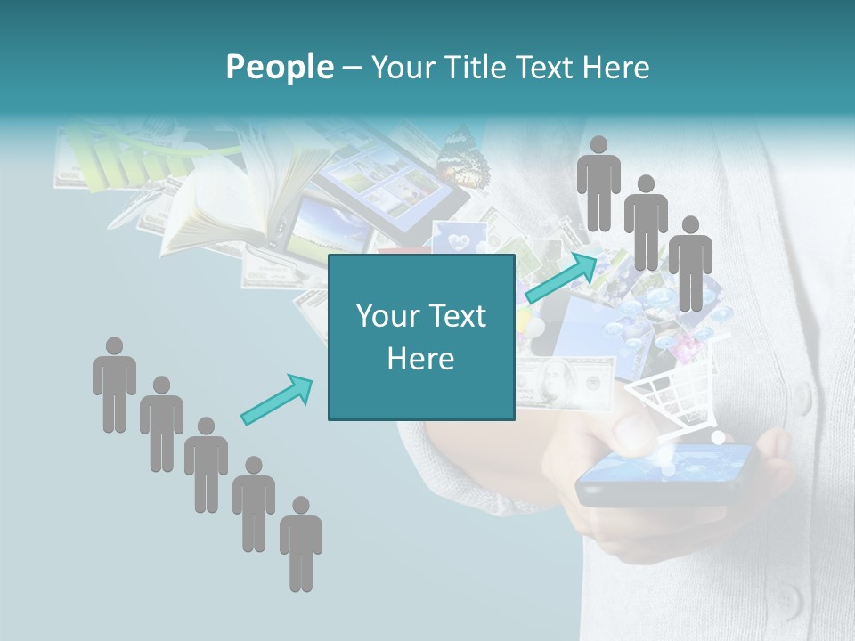 Cell Buy Online Speak PowerPoint Template