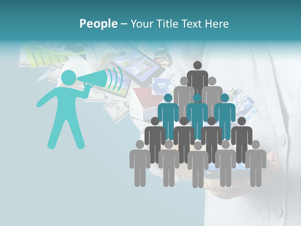 Cell Buy Online Speak PowerPoint Template