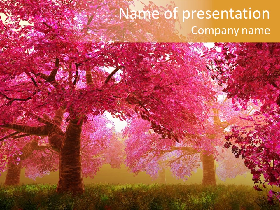 Imagination Leaf Blossom PowerPoint Template