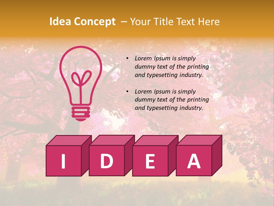 Imagination Leaf Blossom PowerPoint Template