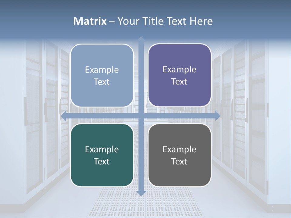 Server Racks File Network Server Network Infrastructure PowerPoint Template