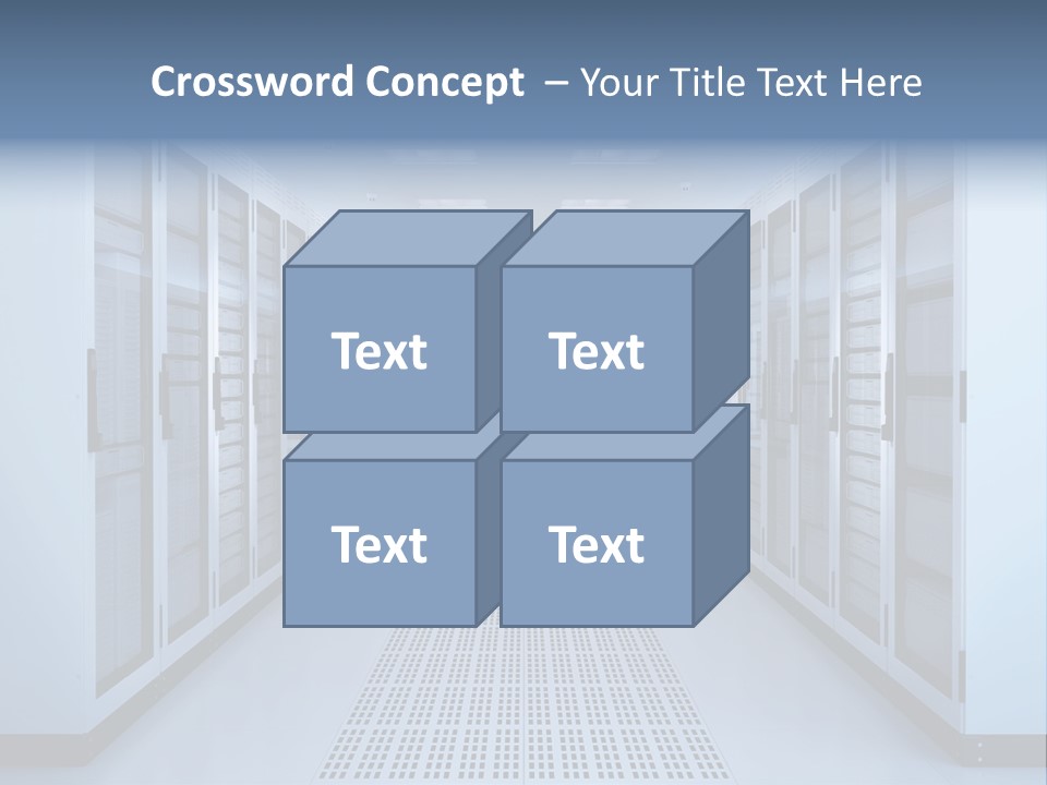 Server Racks File Network Server Network Infrastructure PowerPoint Template