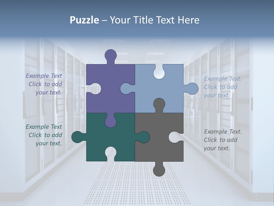 Server Racks File Network Server Network Infrastructure PowerPoint Template