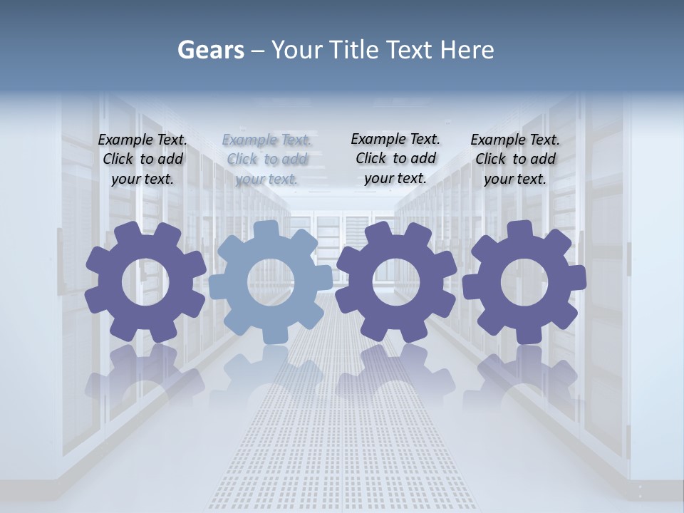 Server Racks File Network Server Network Infrastructure PowerPoint Template