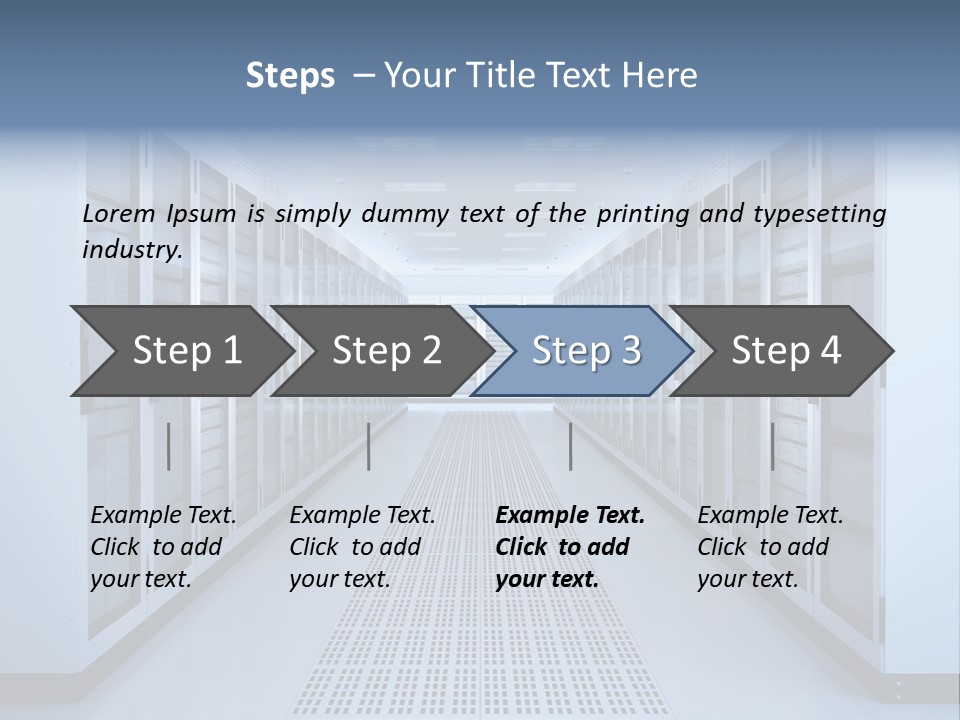 Server Racks File Network Server Network Infrastructure PowerPoint Template