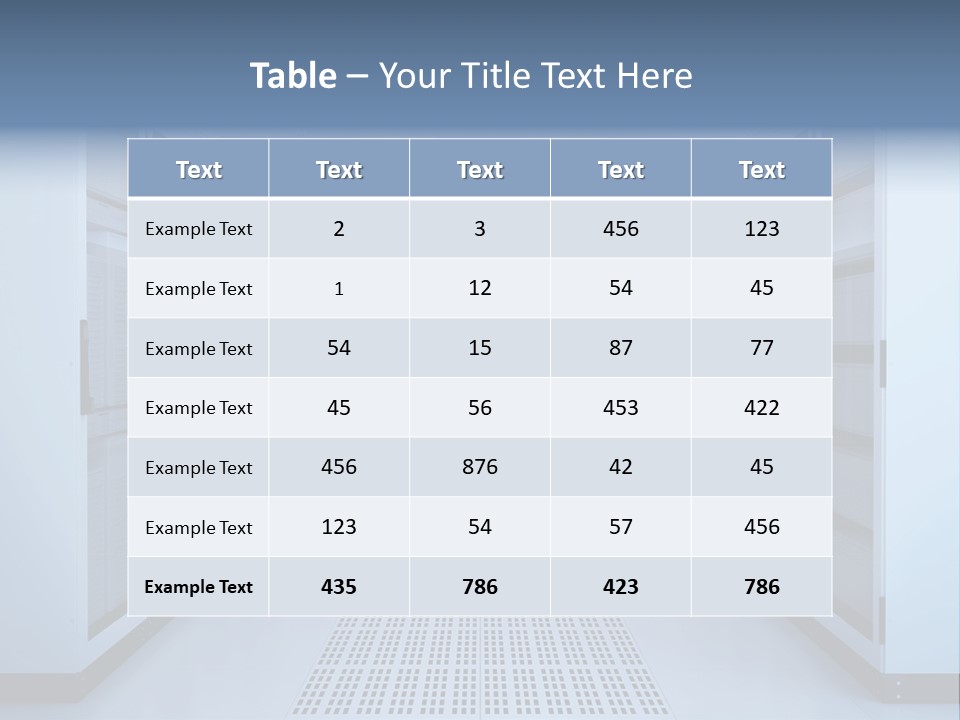 Server Racks File Network Server Network Infrastructure PowerPoint Template