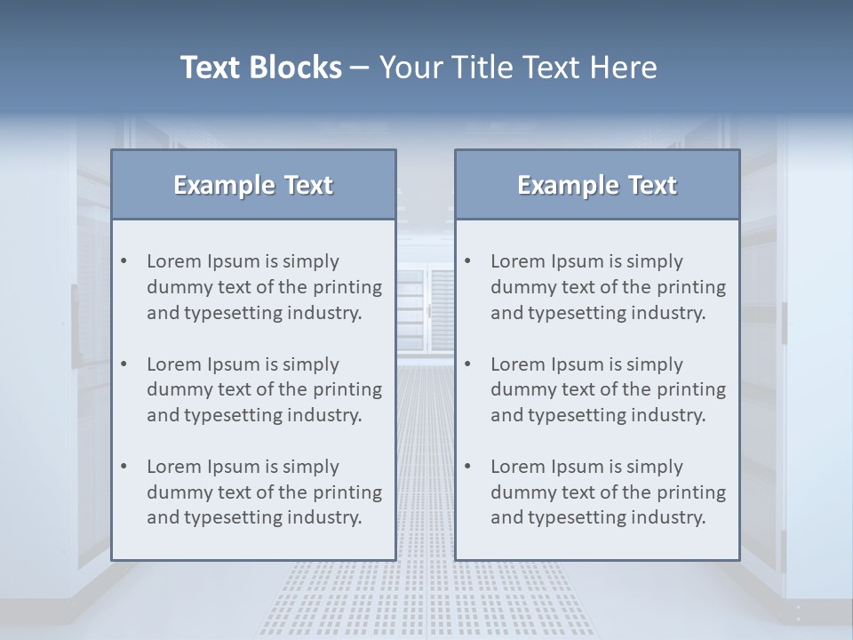Server Racks File Network Server Network Infrastructure PowerPoint Template