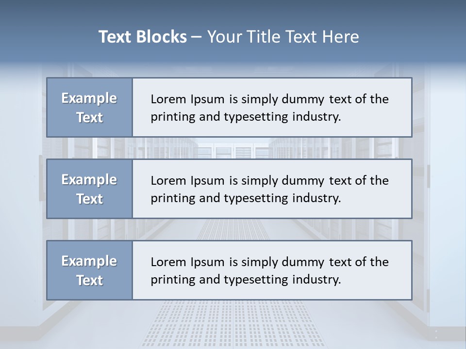 Server Racks File Network Server Network Infrastructure PowerPoint Template