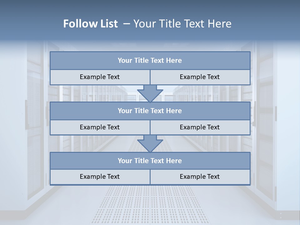 Server Racks File Network Server Network Infrastructure PowerPoint Template