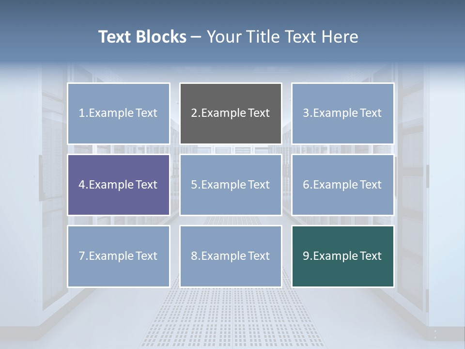 Server Racks File Network Server Network Infrastructure PowerPoint Template