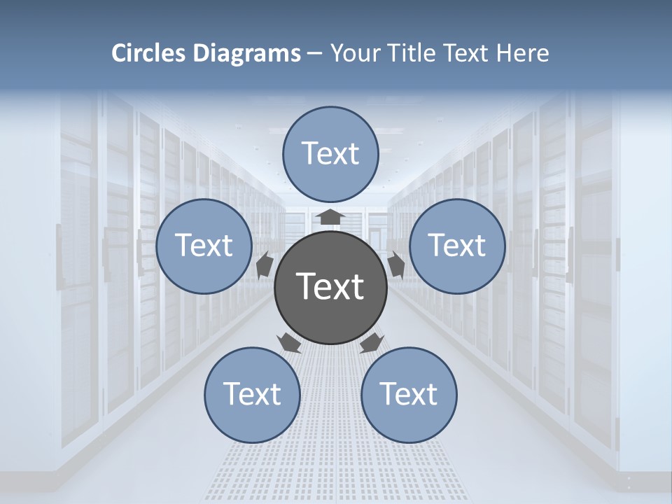 Server Racks File Network Server Network Infrastructure PowerPoint Template