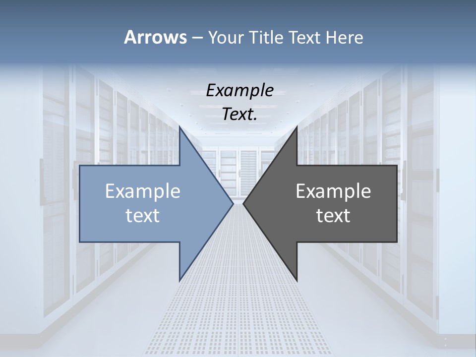 Server Racks File Network Server Network Infrastructure PowerPoint Template