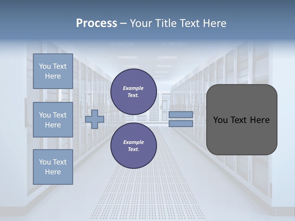 Server Racks File Network Server Network Infrastructure PowerPoint Template
