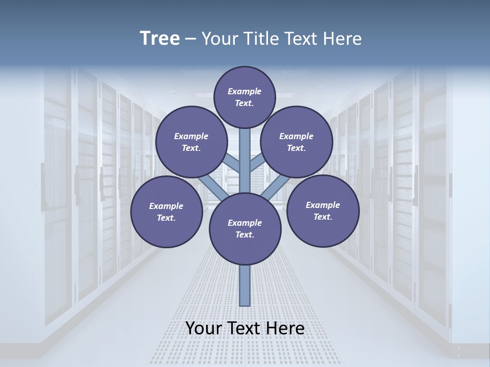 Server Racks File Network Server Network Infrastructure PowerPoint Template