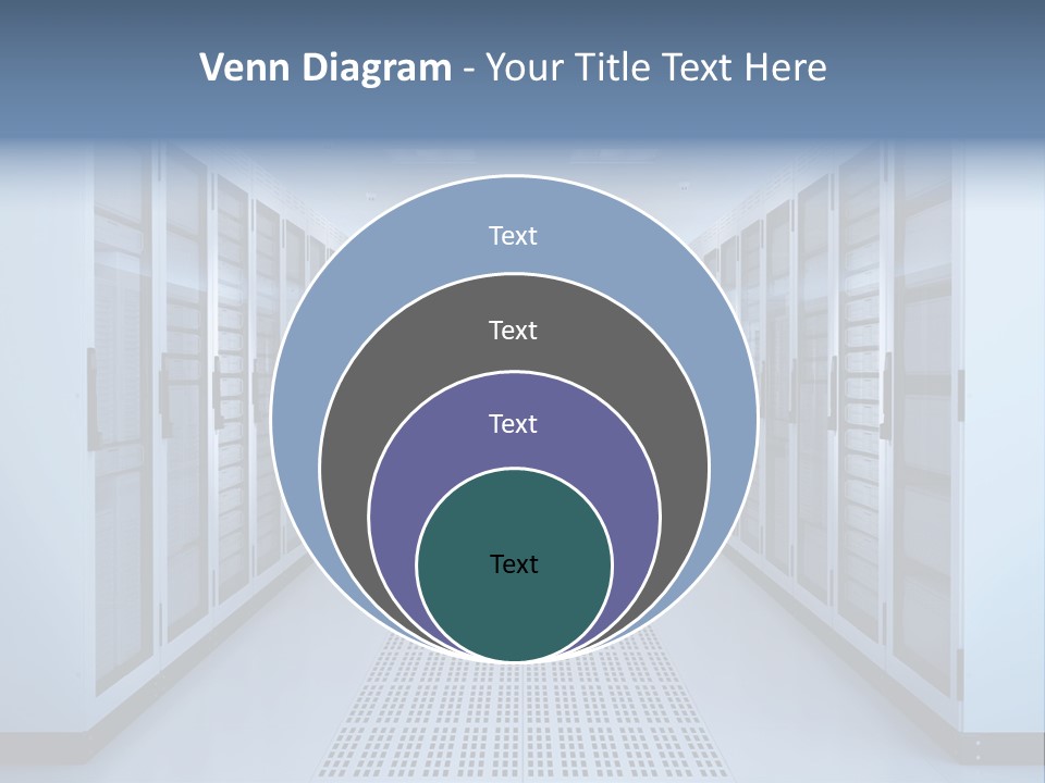 Server Racks File Network Server Network Infrastructure PowerPoint Template