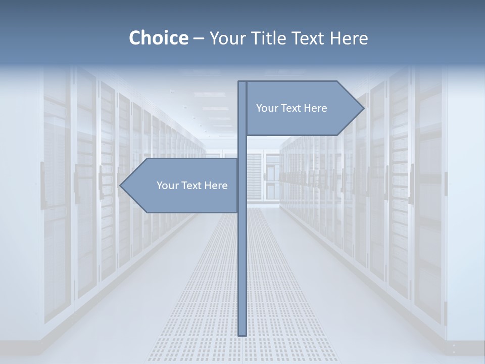 Server Racks File Network Server Network Infrastructure PowerPoint Template