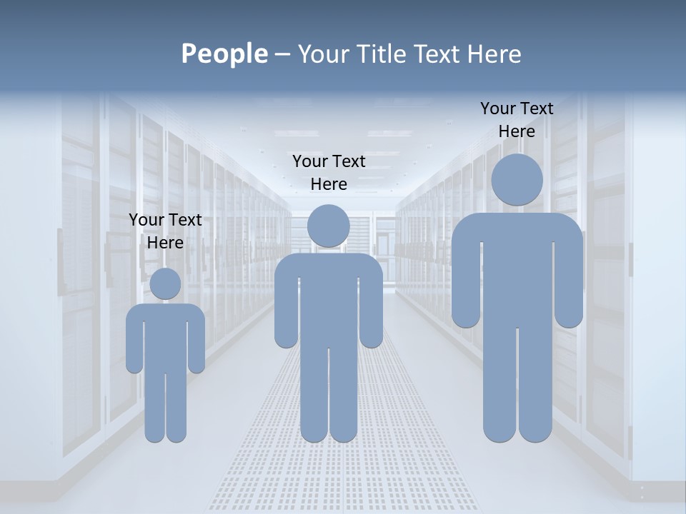 Server Racks File Network Server Network Infrastructure PowerPoint Template