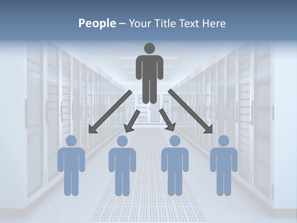 Server Racks File Network Server Network Infrastructure PowerPoint Template