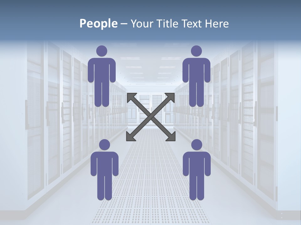 Server Racks File Network Server Network Infrastructure PowerPoint Template