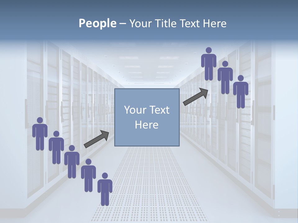 Server Racks File Network Server Network Infrastructure PowerPoint Template