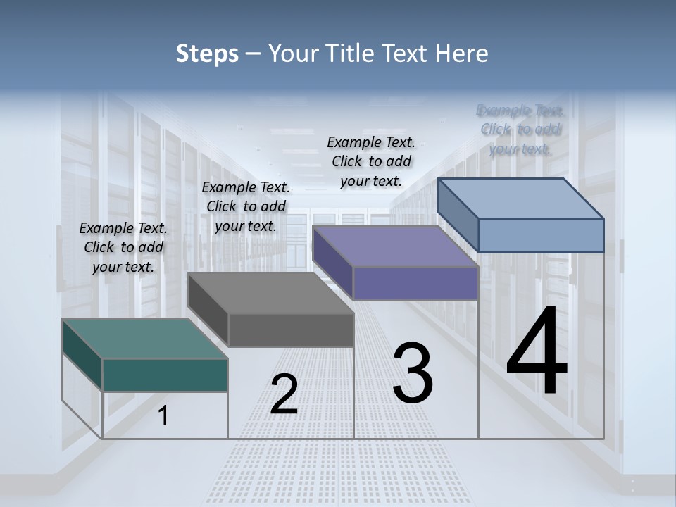 Server Racks File Network Server Network Infrastructure PowerPoint Template