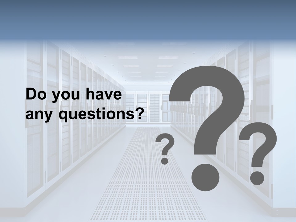 Server Racks File Network Server Network Infrastructure PowerPoint Template