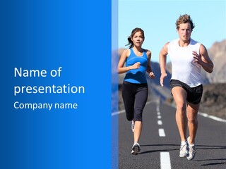 People Female Exercise PowerPoint Template