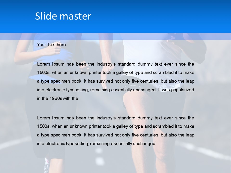 People Female Exercise PowerPoint Template